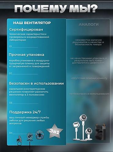 Воздуходувка: Вентилятор Напольный, Лопастной — 7