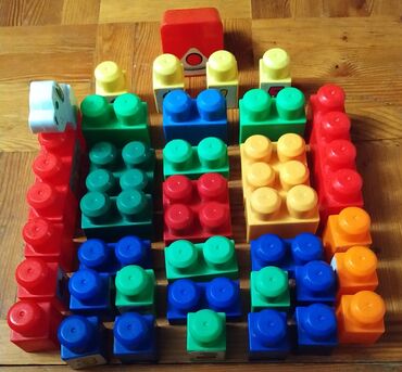 игрушки 1: Продаю 1. крупноблочный конструктор возраст 3+, блоки х-1 20 шт, х-2