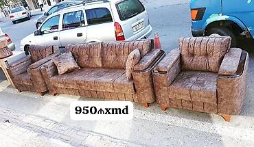 salon ucun divanlar: - Məhsul: Yumşaq mebel dəsti - Tərkib: 1 ədəd üçlü divan + 2 ədəd — 1