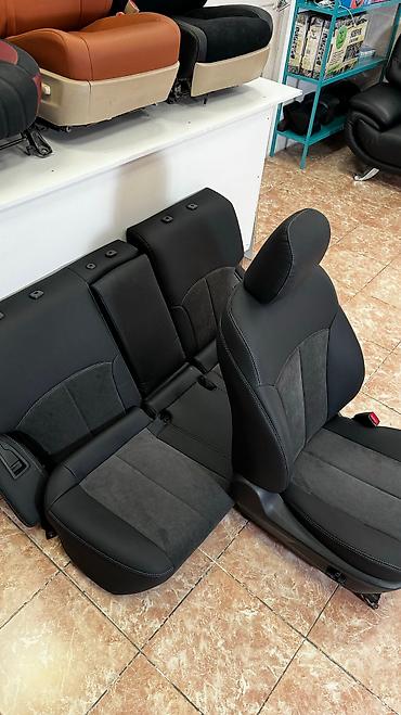 субару сидения: Чехлы Алькантара, С подушкой, цвет - Черный, Subaru, Новый, Самовывоз — 8