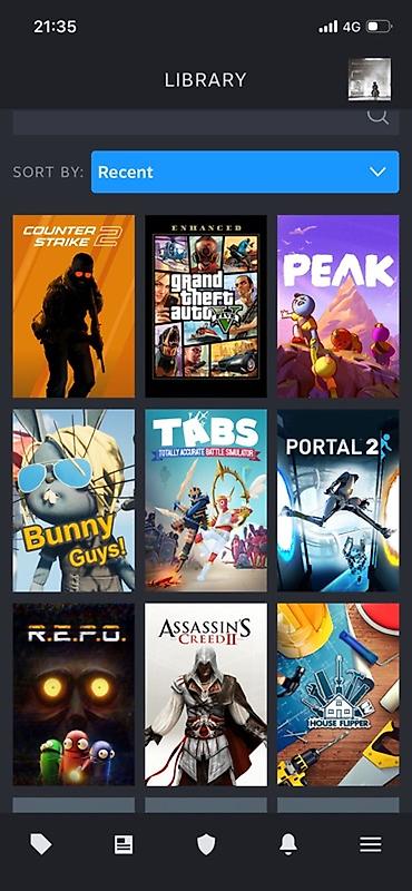 fifa 23: Игровая библиотека Steam (скриншоты из мобильного приложения). Состав — 1