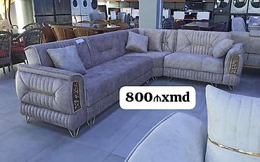 ucuz tul perde: Künc divan dəsti - L‑şəkilli, geniş oturacaqlı künc divan - Yumşaq — 1