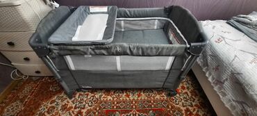 Манежи-кровати: Манеж-кровать, Б/у, Складной, Другой материал — 2