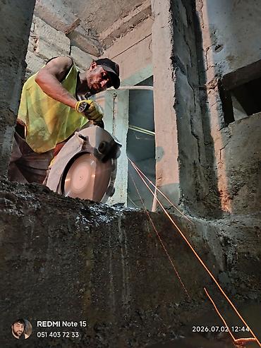 Beton işləri: Beton kəsmə xidməti - Divar, döşəmə və tavanlarda dəqiq və səliqəli — 1