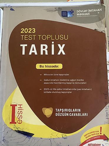 Спорт и хобби: Dim test kitablari yoplu 10 azn tekli qiymet 3 azn mekan xalqlar — 9