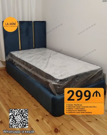 beşik transformer: Yataq dəsti – LA Mini dizayn - Ölçü: 90x200 sm - Karkas: Açılan