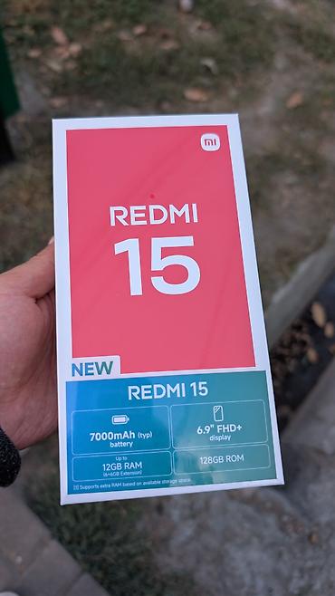 xaomi 17: Redmi, Redmi 15, Новый, 128 ГБ, цвет - Черный — 1