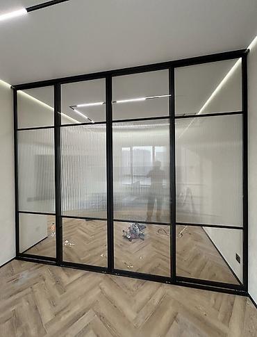 Перегородки на заказ: На заказ Лофт-перегородка, Для офиса, Бронированное стекло, Бесплатная доставка — 1