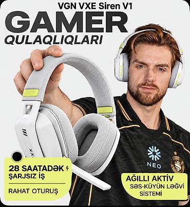 hyperx cloud 3: VGN VXE Siren V1 gamer qulaqlığı VGN VXE Siren V1 oyun, musiqi, zəng — 1