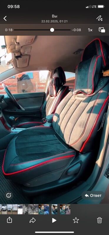 автоаксессуары для авто: Чехлы Экокожа, цвет - Черный, Mercedes-Benz