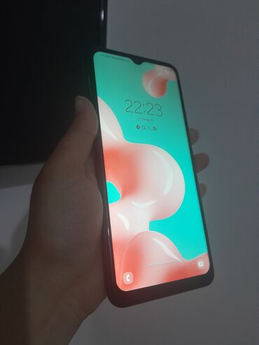 Samsung: Samsung Galaxy A22, 32 GB, rəng - Qara, Barmaq izi, İki sim kartlı