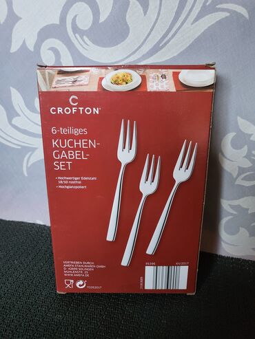 Viljuške: Viljuske nove desertne rosfraj oznaka 18/10 Crofton Nemacka. Desertne — 9