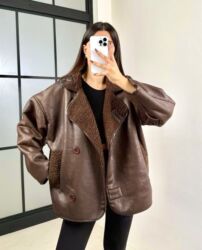 slinqo gödəkçə: Dəri kurtka, One size