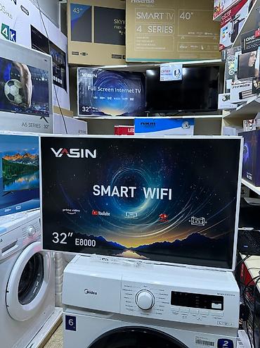 Телевизоры: Телик Телевизоры YASIN 32E8000 smart tv с интернетом youtube 81 см — 22