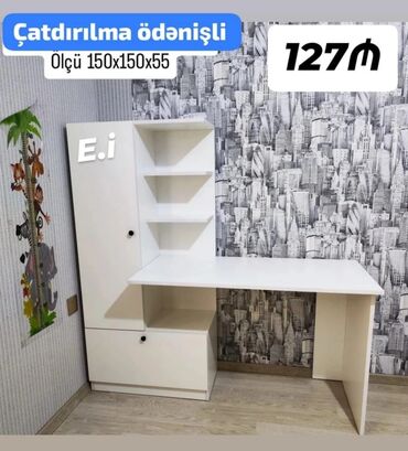 Masa və oturacaq dəstləri: Mətbəx üçün, Açılmayan, Dördbucaq masa, 4 stul — 3