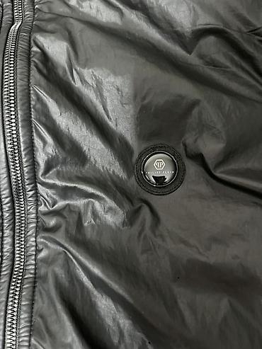 pull and: Мужская куртка Philipp Plein с капюшоном - Цвет: черный — 2