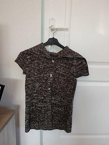 ivko sweaters: Pletena ženska majica/vestica sa kratkim rukavima i kragnom na — 3