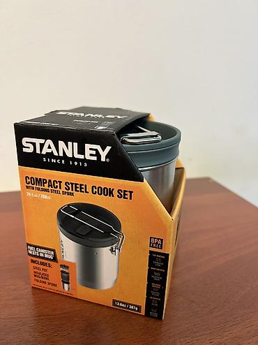 походный чайник: Набор для приготовления и приема пищи Stanley Compact Steel Cook Set — 2
