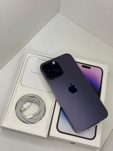 айфон 16 про макс цена в бишкеке: IPhone 14 Pro Max, Колдонулган, 1 ТБ, Deep Purple, Коргоочу айнек, Каптама, Кабель, 85 %