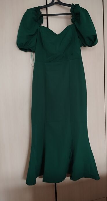 зелёное вечернее платье: Вечернее платье, Русалка, Длинная модель, XS (EU 34), S (EU 36), M (EU 38)