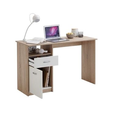 Sifarişlə yazı masaları: Dördbucaq masa, Stulsuz, Polkalı, Siyirməli, Türkiyə, Mat laminat — 19