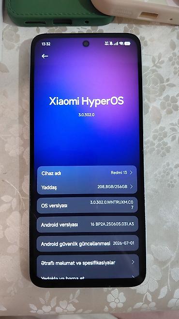 redmi note 12 s: Xiaomi 13, rəng - Mavi, 
 İki sim kartlı — 5