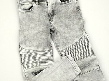 spodnie szare w krate: Jeans, Zara, 4-5 years, 110, condition - Very good