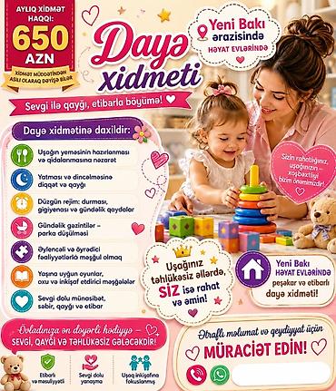 heyet qapilari: Daya xidməti – Sevgi ilə qayğı, etibarla böyümə! Yeni Bakı — 1