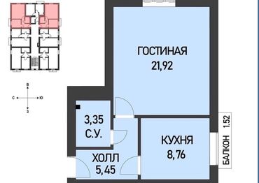 Продажа квартир: 1 комната, 41 м², Индивидуалка, 3 этаж, Евроремонт