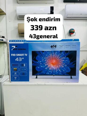 Televizorlar: 💥Endirim💥 TopGeneral televizor📺 Ekran ölçüsü-43"(109sm)✔️ Smart tv✔️