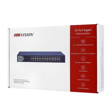 уличный медный utp кабель: DS-3E0524-E(B) 24 Port Gigabit Unmanaged Switch 24 x Gigabit Ethernet