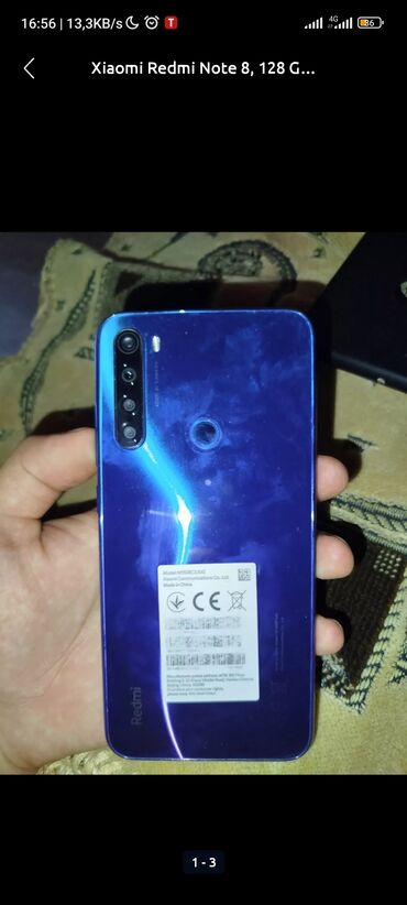 redmi note 10 pro qiymet: Xiaomi Redmi Note 8, 128 GB, rəng - Göy, 
 Sensor, Barmaq izi