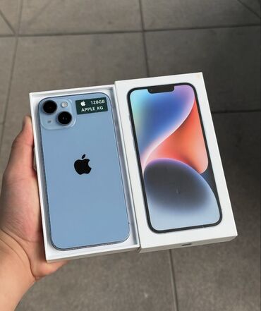 айфон 12 мини бу цена в бишкеке: IPhone 14, Колдонулган, 128 ГБ, Көгүлтүр, Куту, 85 %