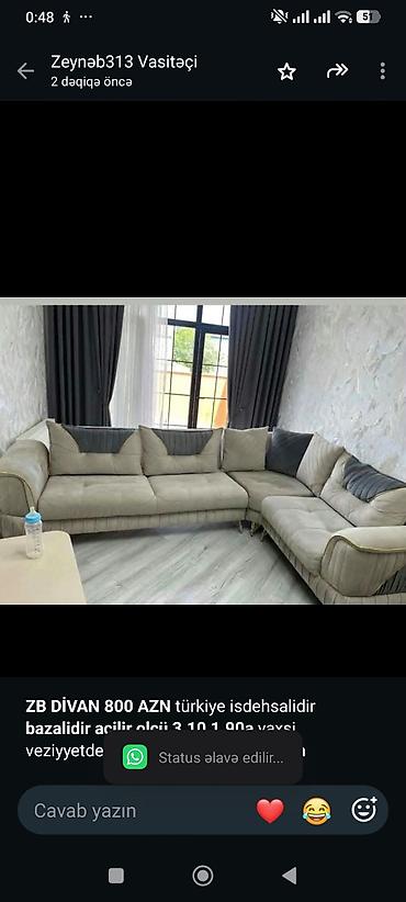 *ZB* *DİVAN 800 AZN* türkiye isdehsalidir *bazalidir açilir olçü 3.10 lalafo.az -da *ZB* *DİVAN 800 AZN* türkiye isdehsalidir *bazalidir açilir olçü 3.10