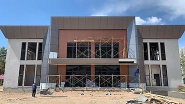 Алюминиевые композитные панели (Алюкобонд): Синий, Дерево, Новый, Установка, Гарантия, Бесплатный выезд — 4