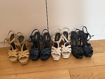 ysl ayakkabı: YSL “Tribute” platformlu qadın sandal kolleksiyası - Model: Saint — 1