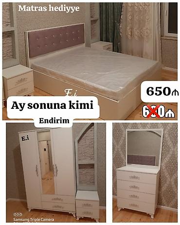 Ev və bağ: İkinəfərlik çarpayı, 2 tumba, Dolab, Komod, Yeni — 6