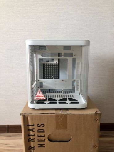 блоки питания для ноутбуков 10.5 в: ПК корпусу, Жаңы, Micro-ATX, түсү - Ак