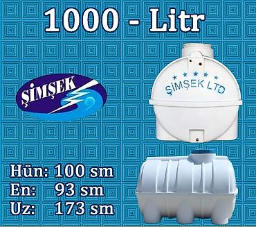 parnik salafan satilir: ŞİMŞEK LTD plastik su çənləri Həcm variantları: - 1000 litr (ölçü 1) — 2