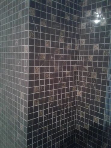 Укладка плитки: Подготовка стен для грунтовки, Резка плитки, Гидроизоляционные работы | Керамическая плитка, Мозаичная плитка, Керамогранитая плитка | Вертикальная укладка, Диагональная укладка, Горизонтальная укладка Больше 6 лет опыта — 18