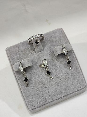 Серебряные наборы украшений: Серебряный Набор в стиле Ванклиф Серебро 925 пробы Дизайн Италия — 12