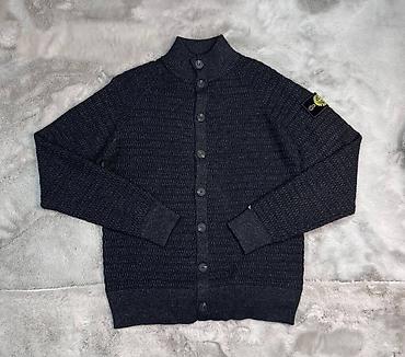 nike tech flecce: Мужской вязаный кардиган Stone Island на пуговицах. - Фактурная вязка — 5