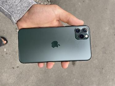 ipone 11 plata: IPhone 11 Pro Max, 256 GB, Matte Midnight Green, Face ID — 1