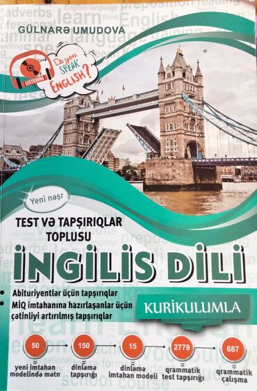 tqdk test toplusu pdf: Gülnarə Umudova ingilis dili test tapşırıqları toplusu 16 manat alınıb