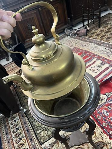 samovar luləyi: Qədim samovar, 1900 il, Mis, Vəziyyəti: Əla — 3