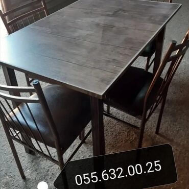 Masa və oturacaq dəstləri: Mətbəx üçün, Yeni, Açılmayan, Kvadrat masa — 3