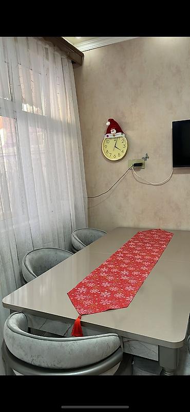 perde ucuz: Qonaq otağı üçün, Yeni, Dördbucaq masa, 8 stul — 2