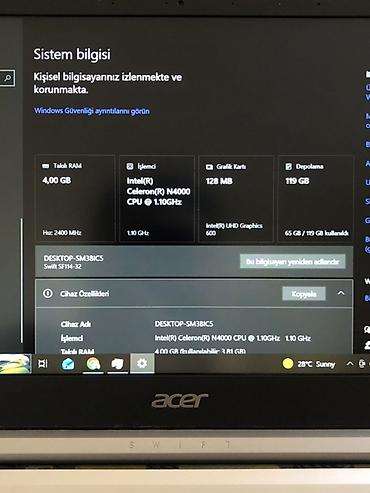 Ноутбуки и аксессуары: Acer ultrabook noutbuk Swift 1 - Ekran: 14" Full HD (1080p) mat panel — 7
