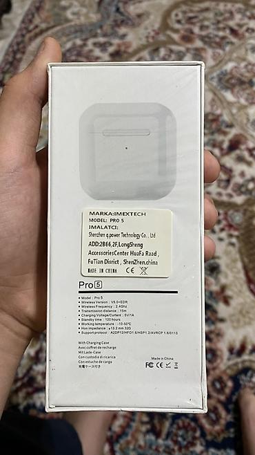 vozol 6 k: IMEXTECH Pro 5 simsiz qulaqlıq Texniki xüsusiyyətlər: - Model: Pro 5 — 1