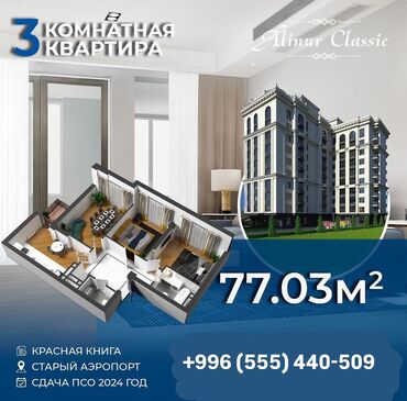 гостевой домик: 3 комнаты, 77 м², Элитка, 4 этаж, ПСО (под самоотделку)